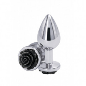 dilatatore anale indossabile butt piccolo plug con Rosa mini dildo in metallo