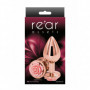 dilatatore anale mini dildo indossabile plug con Rosa piccolo butt in metallo