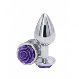 dilatatore anale plug con Rosa mini dildo indossabile butt in metallo piccolo