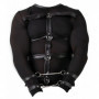 Completo intimo bondage uomo con boxer nero costrittivo con cinghie lingerie hot