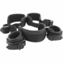 Kit bondage sexy costrittivo manette cavigliere con collare sadomaso accessorio