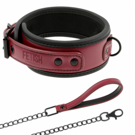 Collare bondage con guinzaglio fetish sexy costrittivo accessorio sadomaso bdsm