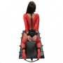 Lettino con accessori costrittivi manette cavigliere morso bondage sadomaso bdsm