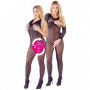 Tutina erotica donna set catsuit a rete fishnet intimo aperto bodystocking sexy