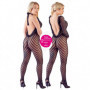 Tutina erotica donna set catsuit a rete fishnet intimo aperto bodystocking sexy