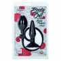 Plug anale gonfiabile con ventosa dilatatore in silicone morbido dildo liscio