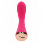 Vibratore liscio vaginale fallo vibrante anale dildo in silicone realistico rosa