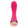 Vibratore liscio vaginale fallo vibrante anale dildo in silicone realistico rosa