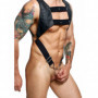 Imbragatura con anello fallico intimo sexy per uomo bondage harness in ecopelle