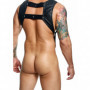 Imbragatura con anello fallico intimo sexy per uomo bondage harness in ecopelle