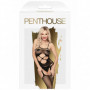 Tutina con reggicalze a rete fishnet nero bodystocking sexy intimo donna aperto