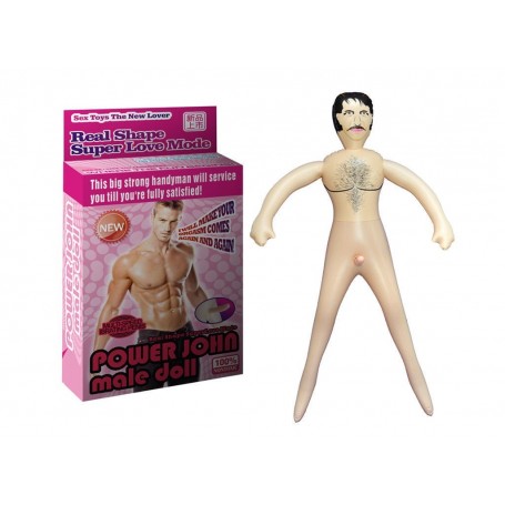 Bambolo gonfiabile power john male doll