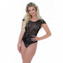 Body in pizzo intimo a rete trasparente lingerie sexy donna bodysuit con strass