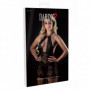 Babydoll nero con perizoma lingerie sexy donna intimo erotico schiena scoperta