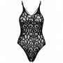 Body donna sexy in pizzo nero intimo hot trasparente con perizoma bodysuit sexy