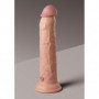Fallo in silicone realistico Dual Density dildo con ventosa vaginale pene anale