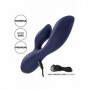 Vibratore vaginale anale in silicone doppio dildo vibrante clitoride morbido sex