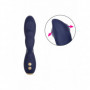 Vibratore vaginale anale in silicone doppio dildo vibrante clitoride morbido sex