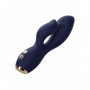 Vibratore vaginale anale in silicone doppio dildo vibrante clitoride morbido sex