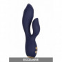 Vibratore vaginale anale in silicone doppio dildo vibrante clitoride morbido sex