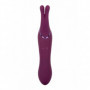 Vibratore doppio stimolatore vibrante vaginale clitoride anale in silicone reale