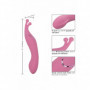 Vibratore doppio in silicone dildo liscio vibrante stimola clitoride vaginale