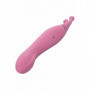 Vibratore doppio in silicone dildo liscio vibrante stimola clitoride vaginale