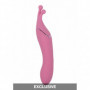 Vibratore doppio in silicone dildo liscio vibrante stimola clitoride vaginale