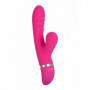 Vibratore vaginale succhia clitoride in silicone dildo liscio vibrante doppio