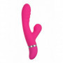 Vibratore vaginale succhia clitoride in silicone dildo liscio vibrante doppio