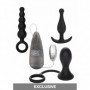 Kit anale plug butt uomo stimolatore prostata set mini dildo massaggiatore nero