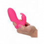 Vibratore da dito rabbit mini dildo liscio vibrante in silicone vagina clitoride