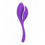 Vibratore vaginale doppio in silicone stimolatore vibrante anale clitoride donna