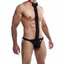 Perizoma uomo sexy sospensorio tanga erotico con cravatta in pizzo jockstrap hot