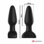 Vibratore anale in silicone butt plug dilatatore vibrante indossabile midi dildo