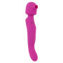 vibratore clitoride vaginale ricaricabile morbido silicone rosa flessibile donna