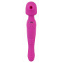 vibratore clitoride vaginale ricaricabile morbido silicone rosa flessibile donna