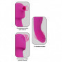 vibratore clitoride vaginale ricaricabile morbido silicone rosa flessibile donna