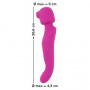 vibratore clitoride vaginale ricaricabile morbido silicone rosa flessibile donna