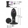 Vibratore in silicone anal plug butt mini dildo vibrante piccolo con ventosa sex