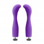 vibratore vaginale anale in silicone morbido stimolatore clitoride ricaricabile