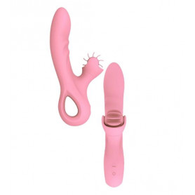 vibratore rabbit vaginale anale fallo realistico stimola clitoride in silicone