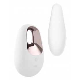 Vibratore piccolo clitoride stimolatore vaginale vibrante dildo White Temptation