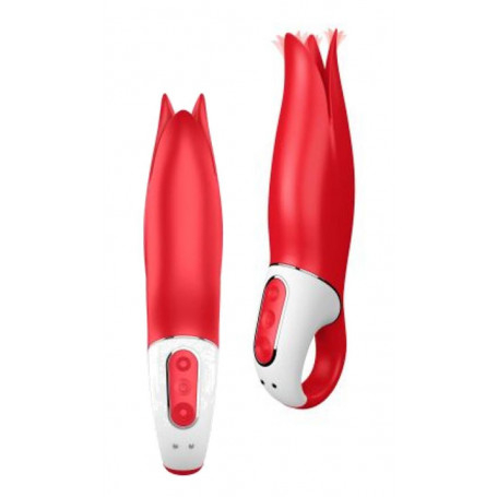 Vibratore vagina in silicone morbido dildo liscio vibrante anale Flower Power