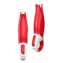 Vibratore vagina in silicone morbido dildo liscio vibrante anale Flower Power
