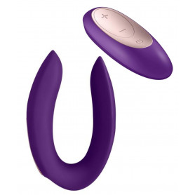 Vibratore per coppia massaggiatore vaginale pene in silicone Double Plus Remote