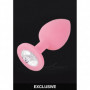 Butt plug con pietra mini dildo dilatatore in silicone fallo stimolatore anale