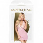 Babydoll con perizoma intimo donna sexy vestitino rosa trasparente con pizzo hot