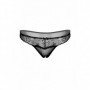 Perizoma donna intimo aperto sexy tanga nero trasparente con pizzo silp mutanda