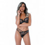 Reggiseno donna a balconcino sexy senza ferretto hot nero trasparente con pizzo